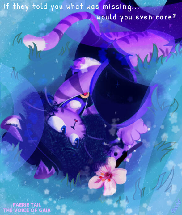 poster for yet another game i want to make someday: FAERIE TAIL THE VOICE OF GAIA