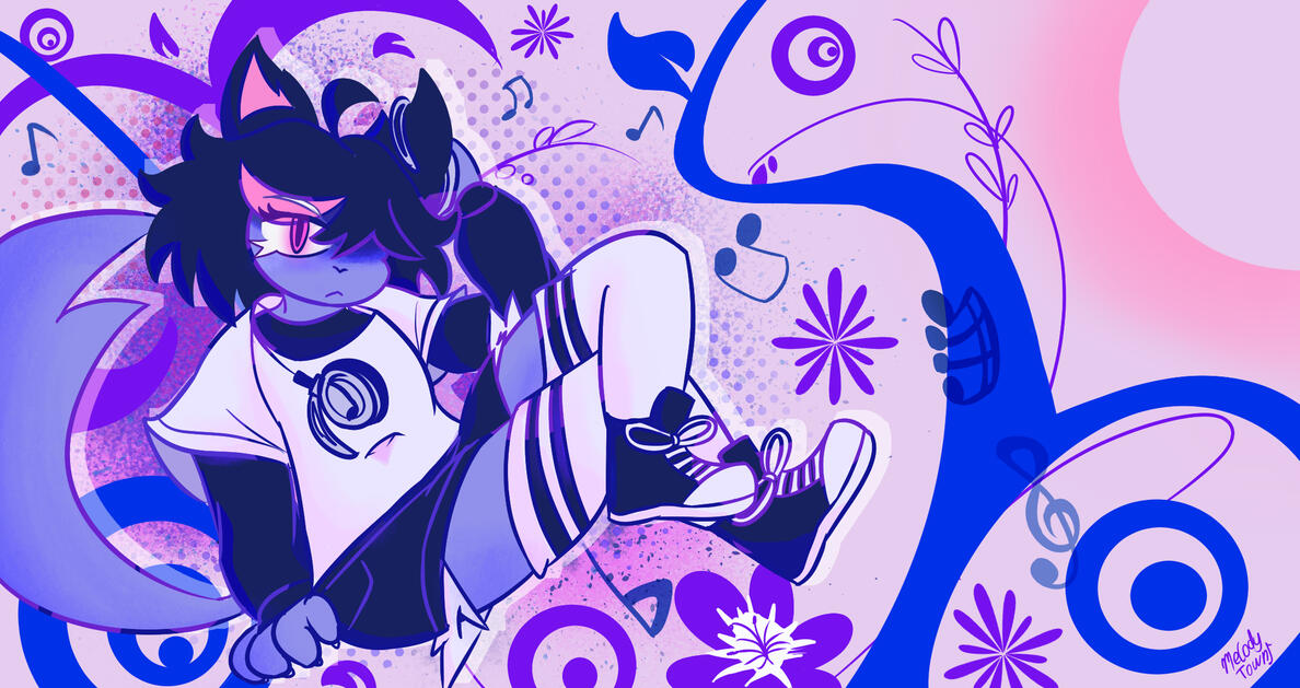 frutiger metro styled splash art of my sona!